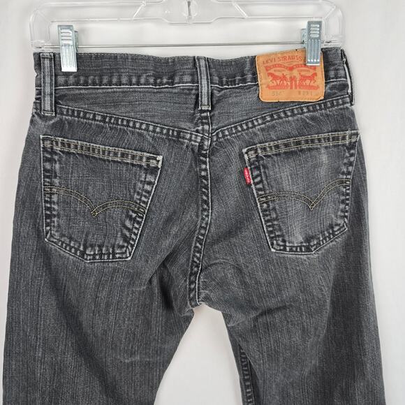 Levi's 514 Straight Jeans Men's 28 x 27 (tag 29 x 30) Charcoal Wash Fade - Picture 8 of 16